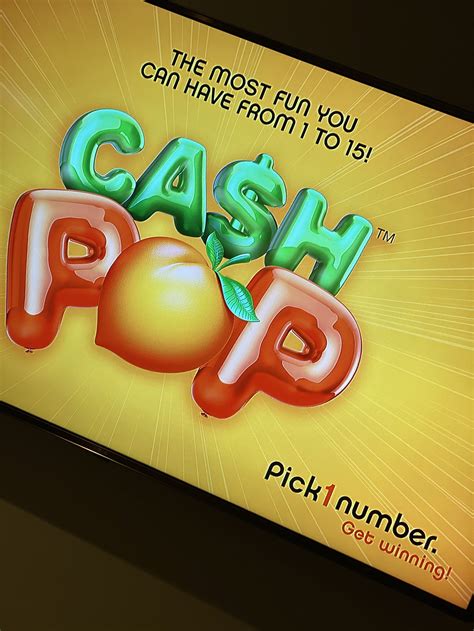 How to play CASH POP. . Cash pop numbers